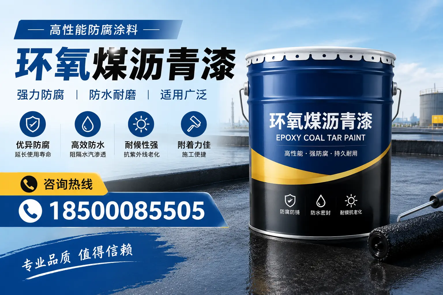 环氧煤沥青漆的主要成分与功能，钦州用户深度了解